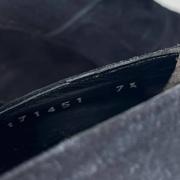 Stephane Kélian Paris Black Suede Wedges Womens Size 7 1/2 - Picture 8 of 8